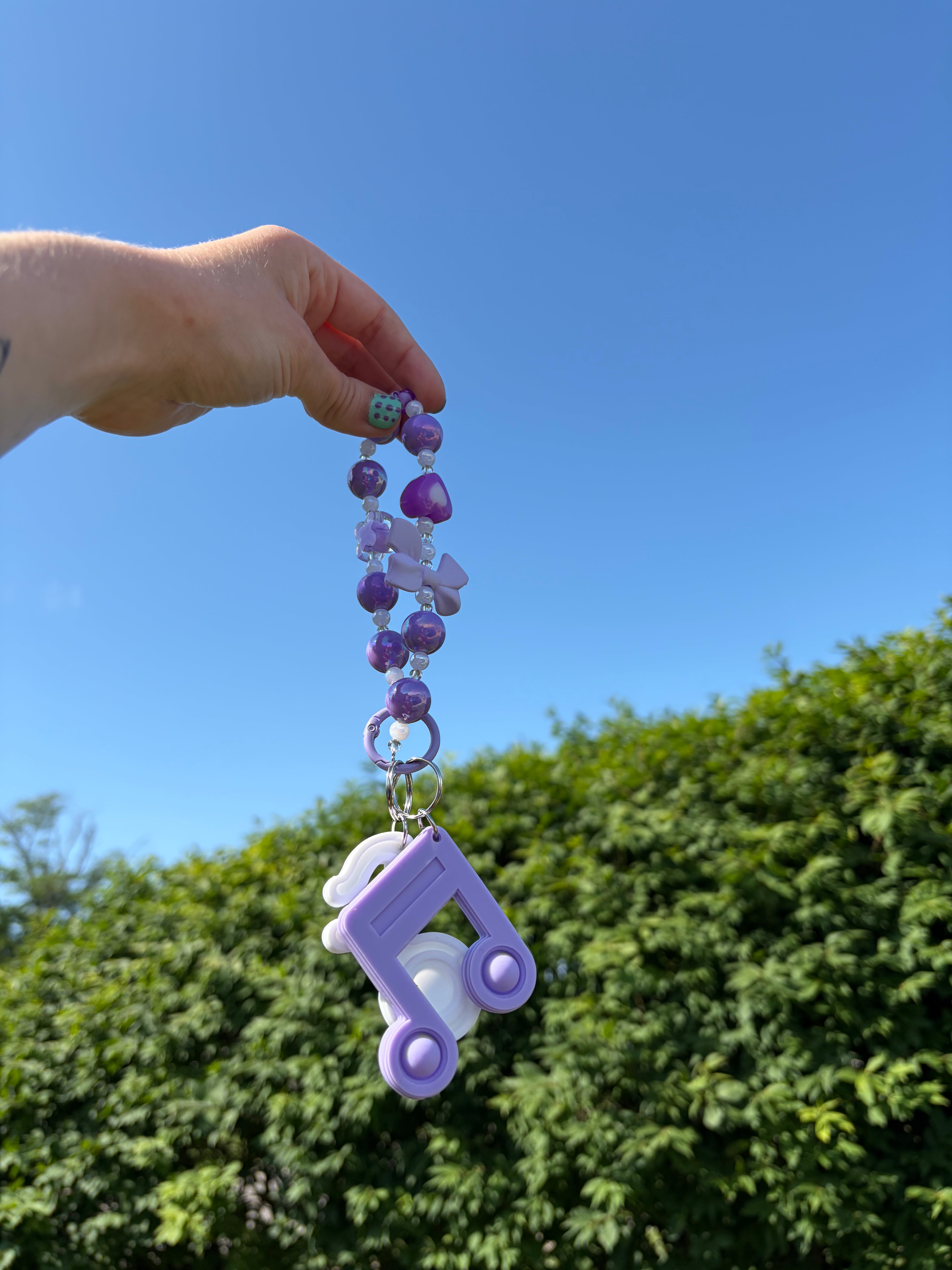 Musical Note Fidget Keychain ♬⋆.˚