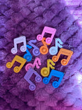 Musical Note Fidget Keychain ♬⋆.˚