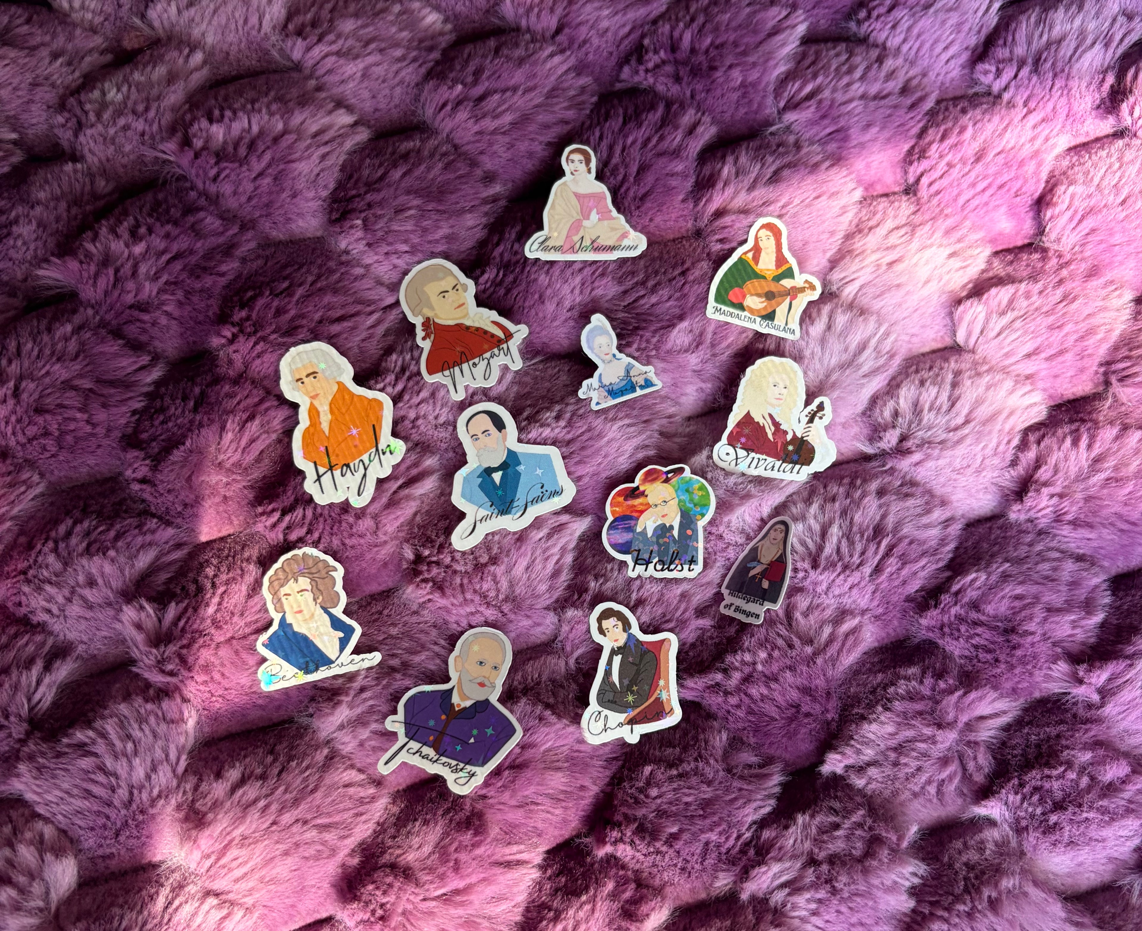 Cute Mini Ol' Composer Stickers ♬₊˚၊၊||၊ . ݁