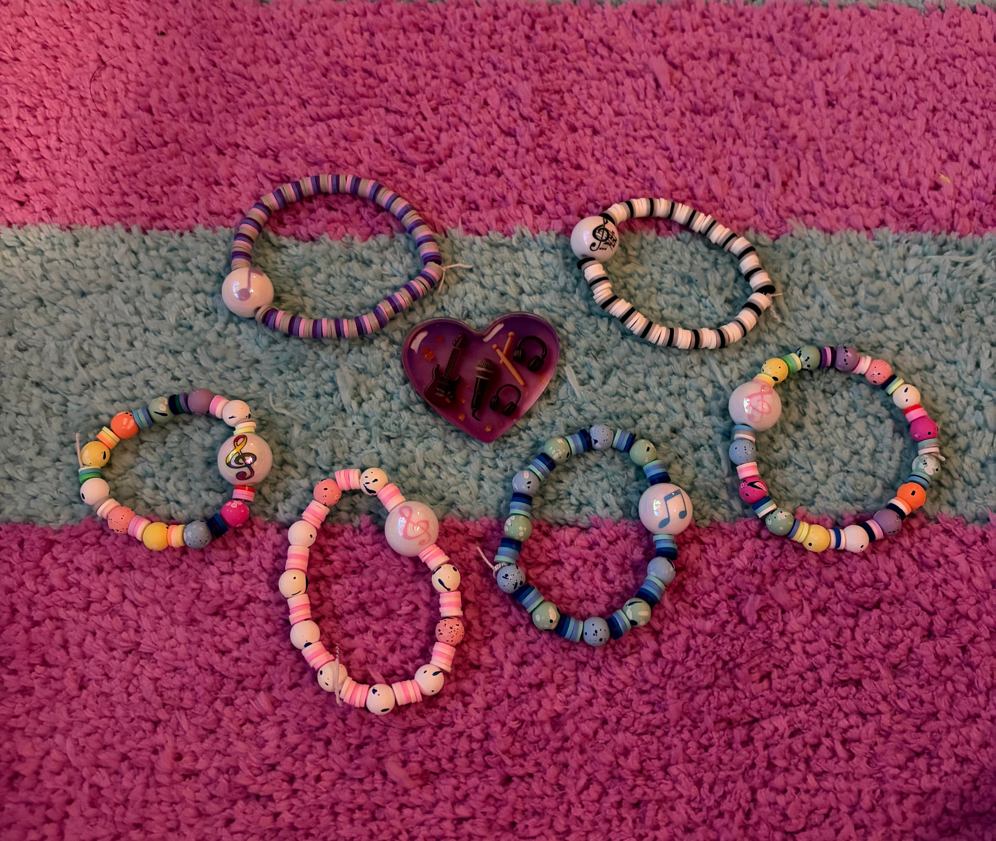 Handmade Whimsy Music Bracelet 𑣲𝄞