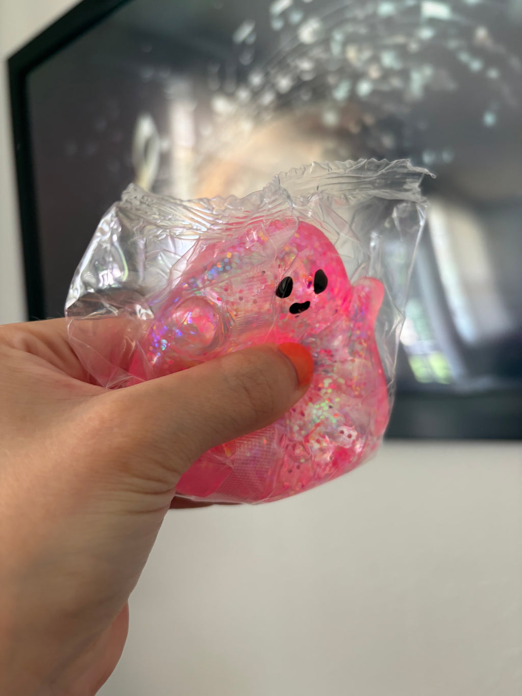 Pink Ghost Squishie .˚⊹. ࣪𓉸 ࣪⊹˚.