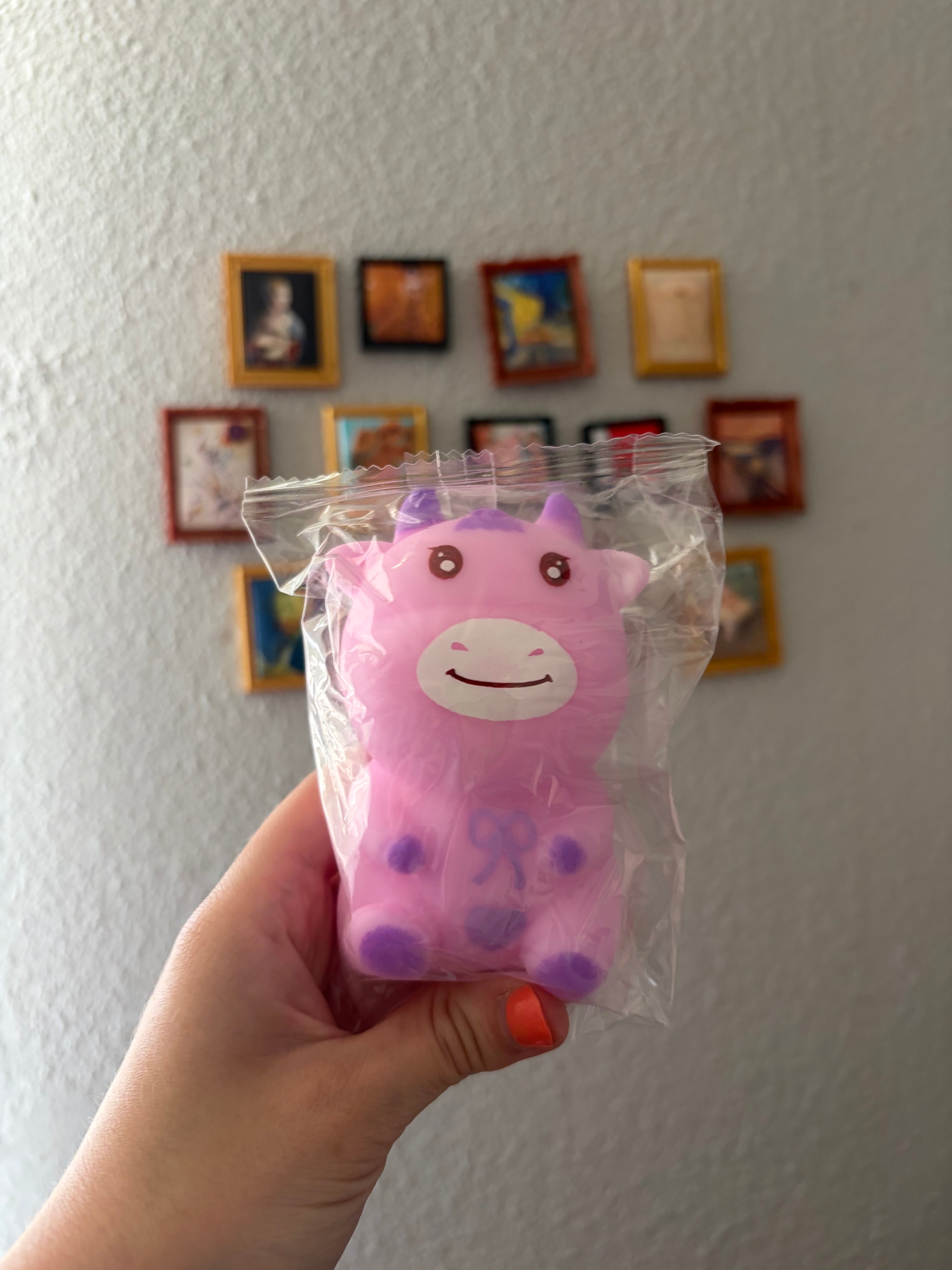 Pink Cow Squishie 𖠅