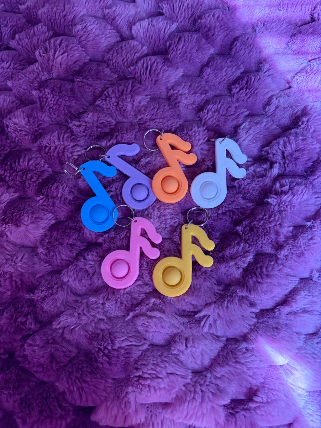 Musical Note Fidget Keychain ♬⋆.˚