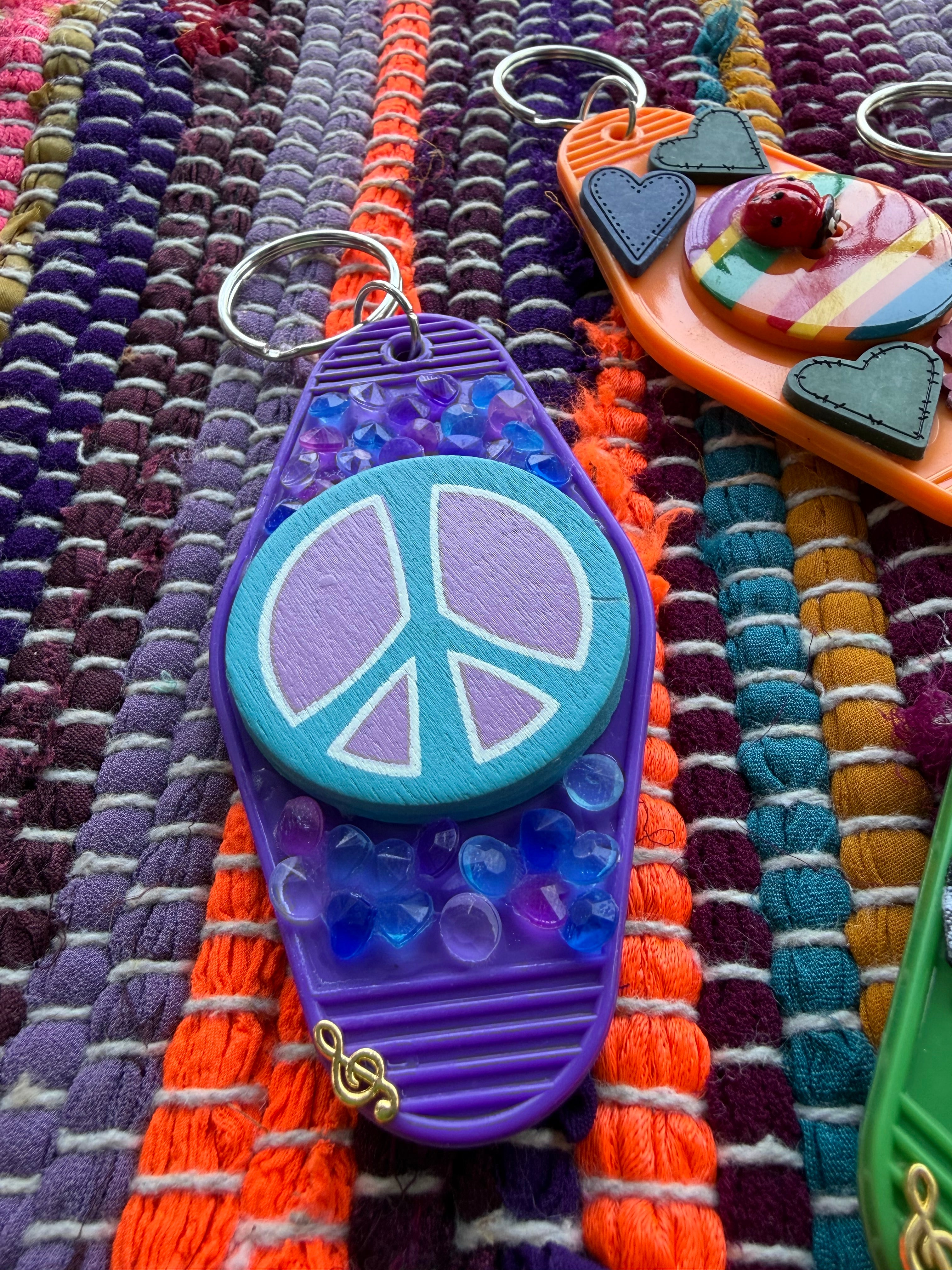 Junk Button Keychain 𖦹°‧ ⚉