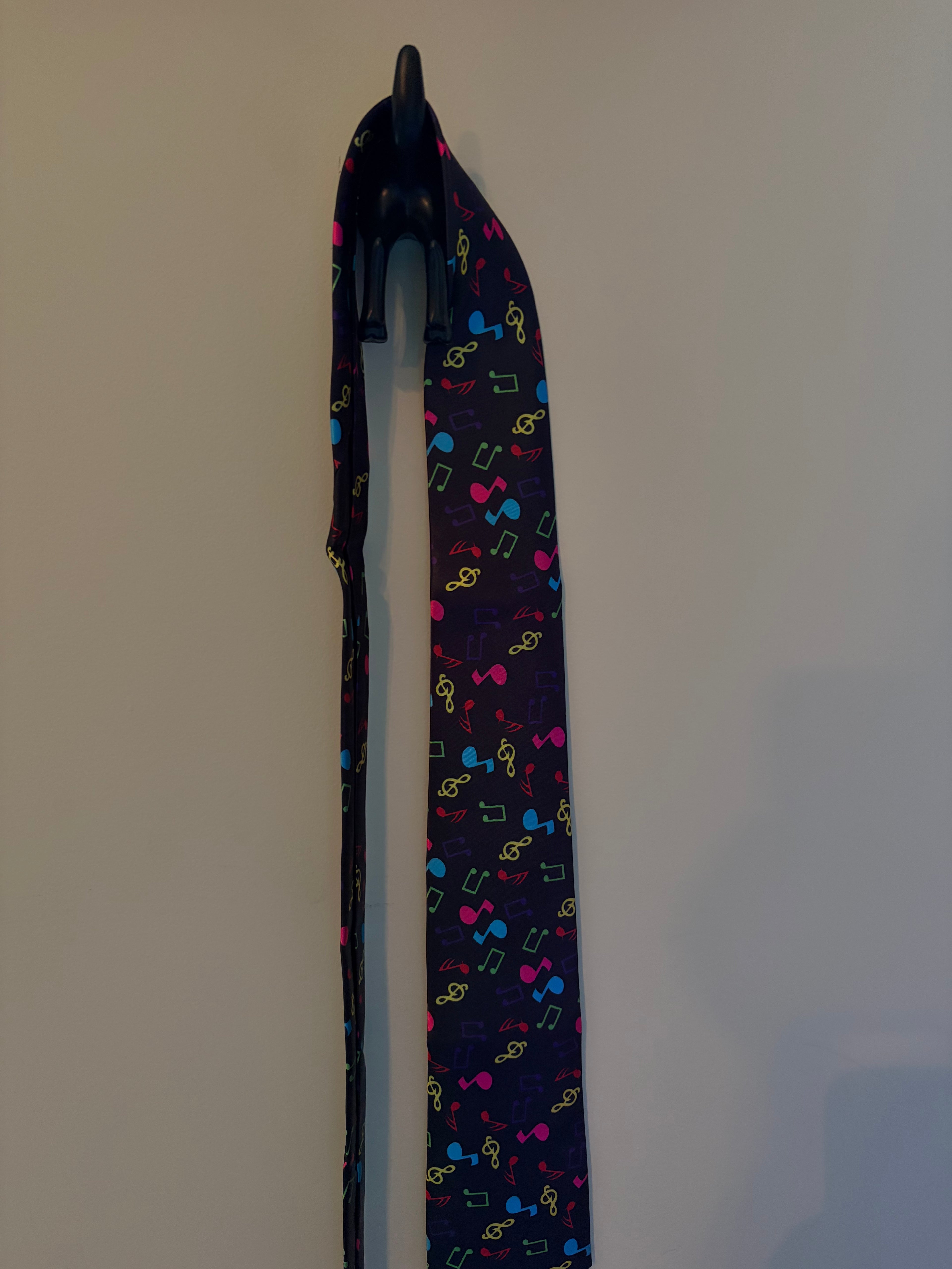 Fun Colored Music Notation Patterned Necktie ݁♬⋆.𝄞
